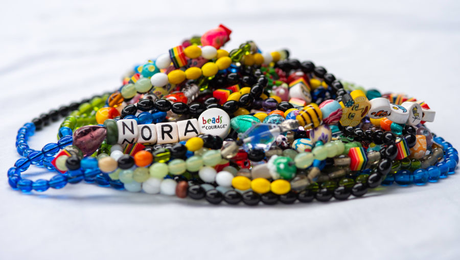 Nora's beads of courage'